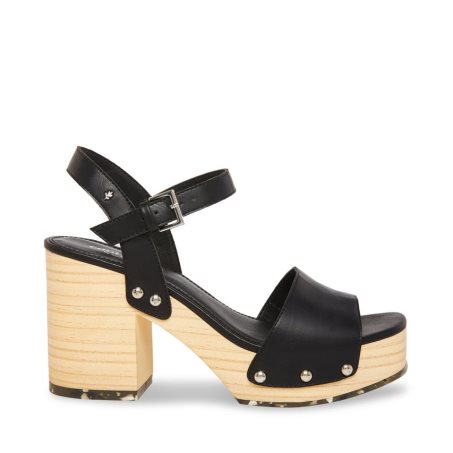 Black Steve Madden Rubyy Women's Heels Sandals | PH 4095NGT